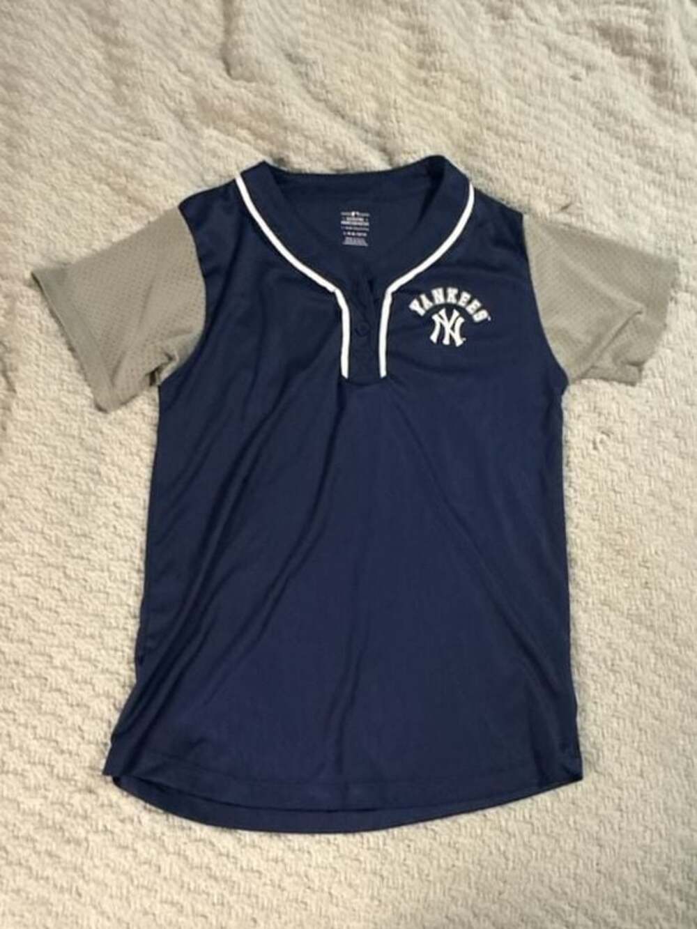 MLB New York Yankees Youth Button-Front Baseball Jersey